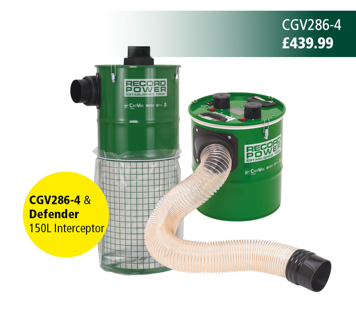 104770 CGV286-4, 36L 2000W Compact Extractor, 4