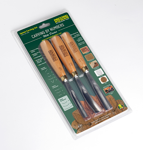 50004 Spoon Carving Set - 3 Piece (Clam Shell Packaging)